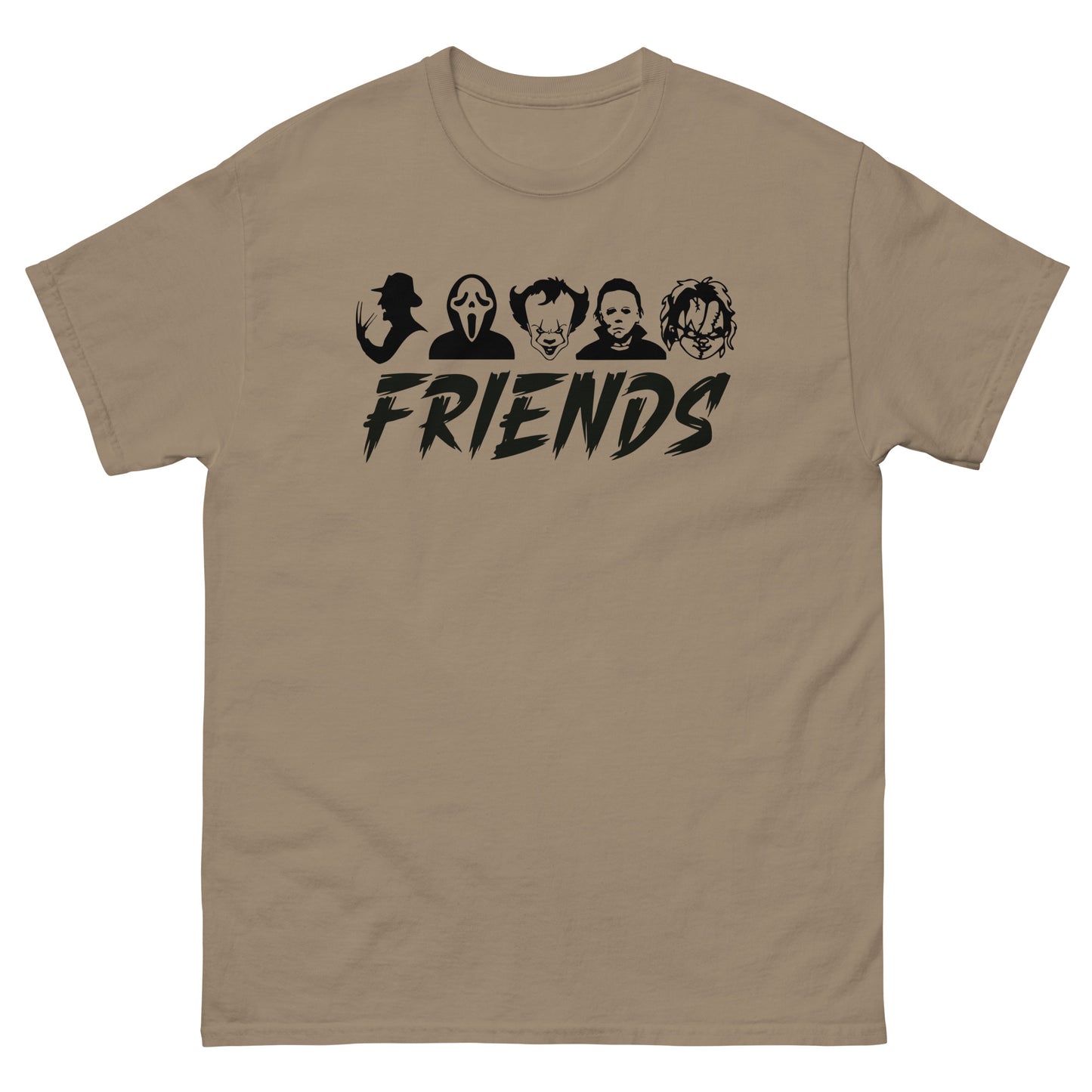 Friends, Jason, Chucky, Ghostface, Pennywise, It, Funny Halloween T-Shirt, Halloween Tee
