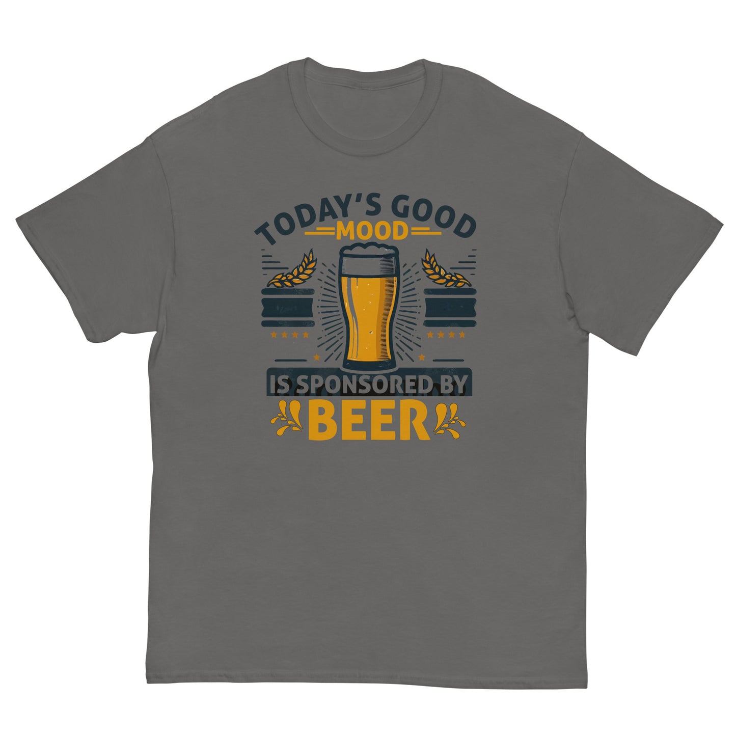 Today's Good Mood Is Sponsored By Beer, Funny T-Shirt, Irreverent Shirt, Ironic T Shirt, Sarcastic Tee-Shirt, Witty Shirt