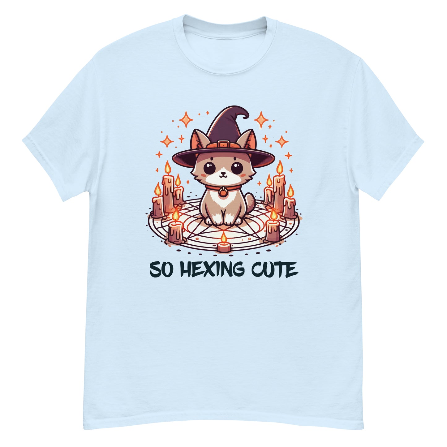 So Hexing Cute - Funny Halloween T-Shirt, Irreverent Shirt, Ironic T Shirt, Sarcastic Tee-Shirt, Witty Shirt, Halloween Tee, Pretty Kitten, Cute Cat