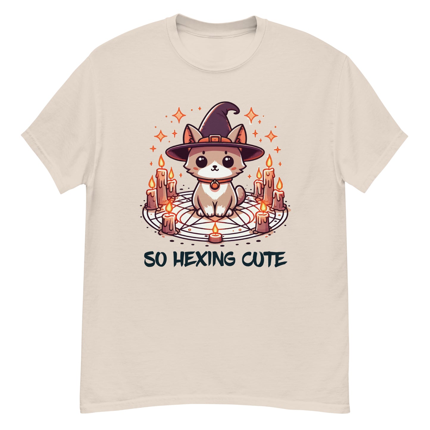 So Hexing Cute - Funny Halloween T-Shirt, Irreverent Shirt, Ironic T Shirt, Sarcastic Tee-Shirt, Witty Shirt, Halloween Tee, Pretty Kitten, Cute Cat