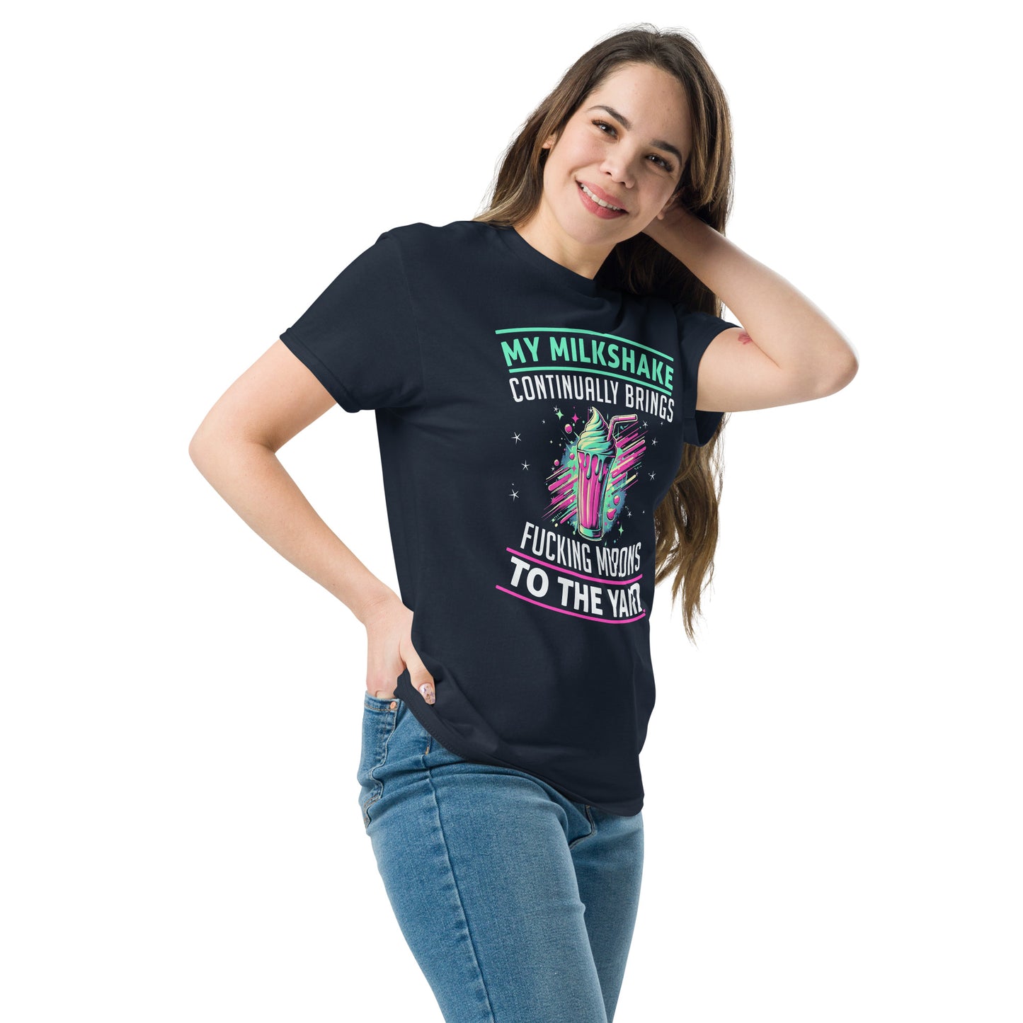 My Milkshake Brings Morons to The Yard, Funny T-Shirt, Irreverent Shirt, Ironic T Shirt, Sarcastic Tee-Shirt, Witty Shirt