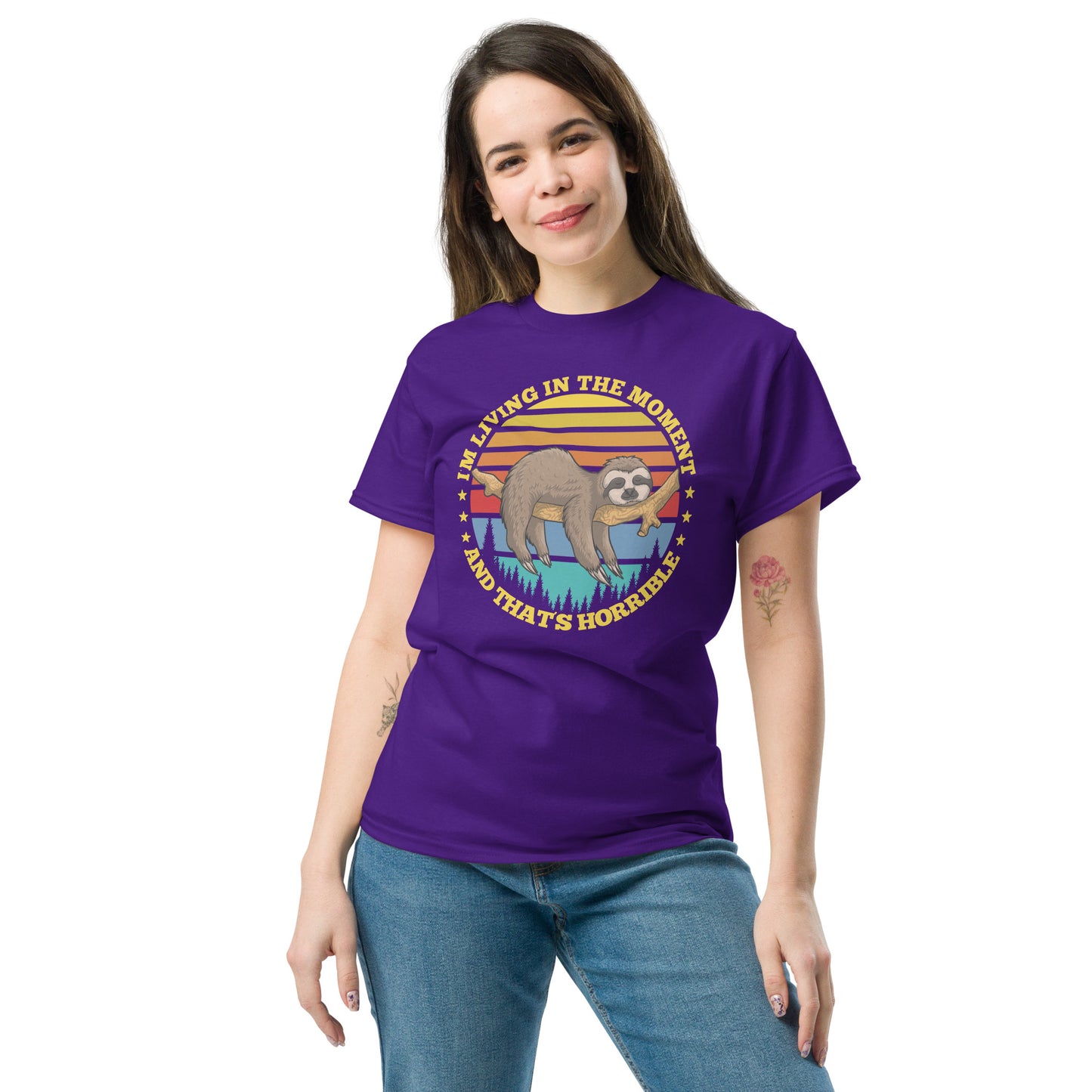 I'm Living In The Moment, That's Horrible, Funny T-Shirt, Irreverent Shirt, Ironic T Shirt, Sarcastic Tee-Shirt, Witty Shirt