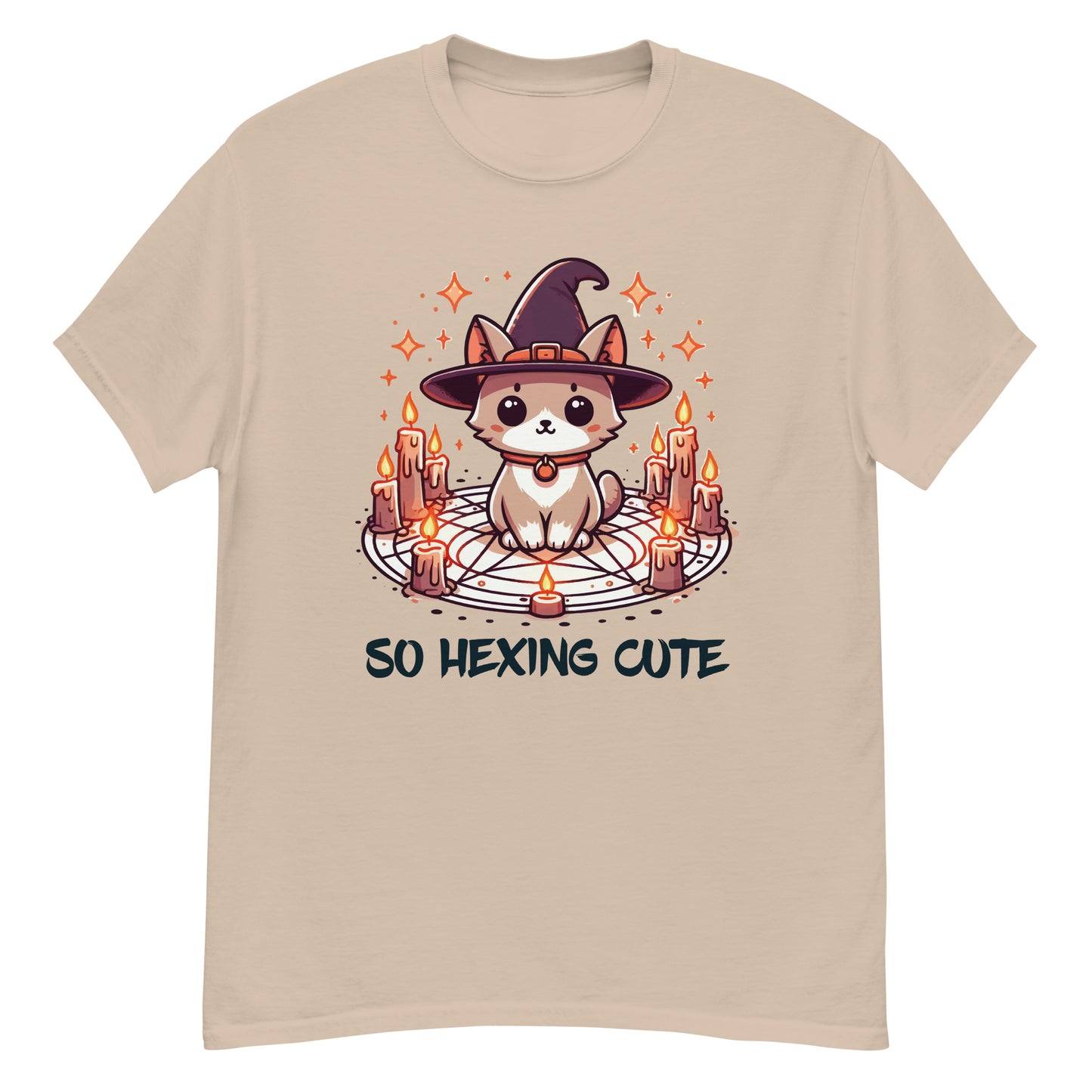 So Hexing Cute - Funny Halloween T-Shirt, Irreverent Shirt, Ironic T Shirt, Sarcastic Tee-Shirt, Witty Shirt, Halloween Tee, Pretty Kitten, Cute Cat