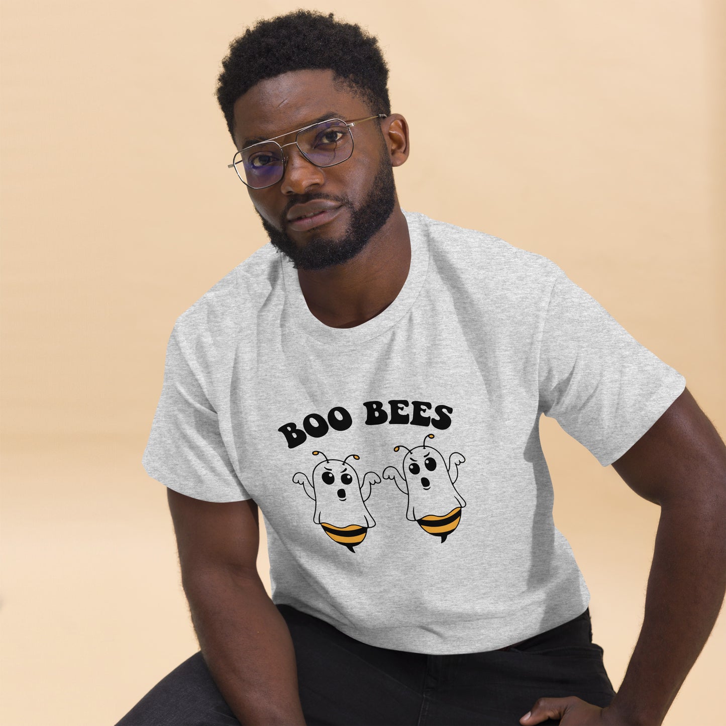 Boo Bees - Funny Halloween T-Shirt, Irreverent Shirt, Ironic T Shirt, Sarcastic Tee-Shirt, Witty Shirt, Halloween Tee