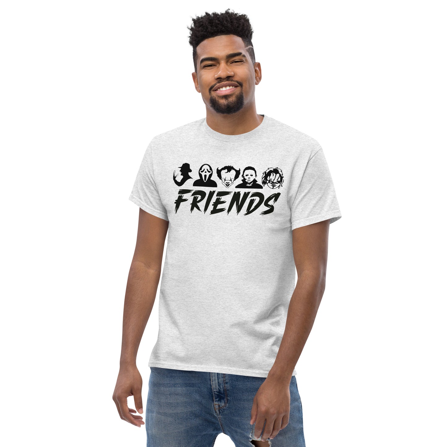 Friends, Jason, Chucky, Ghostface, Pennywise, It, Funny Halloween T-Shirt, Halloween Tee