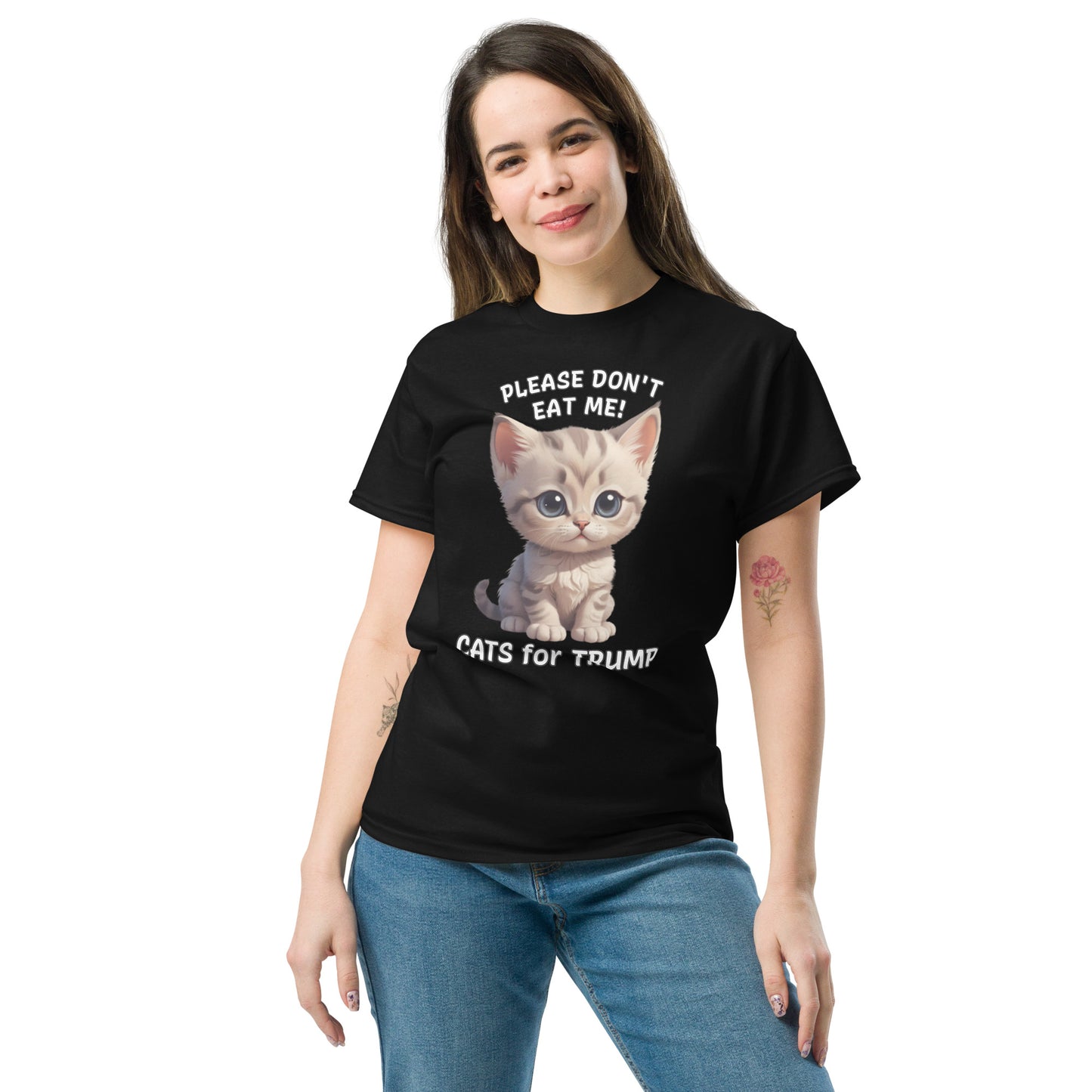 Cats For Trump T-Shirt, They're Eating Cats, Please Don't Eat Me, Cute Cat Tee-shirt, Ironic T Shirt, Sarcastic Shirt, US Election 24