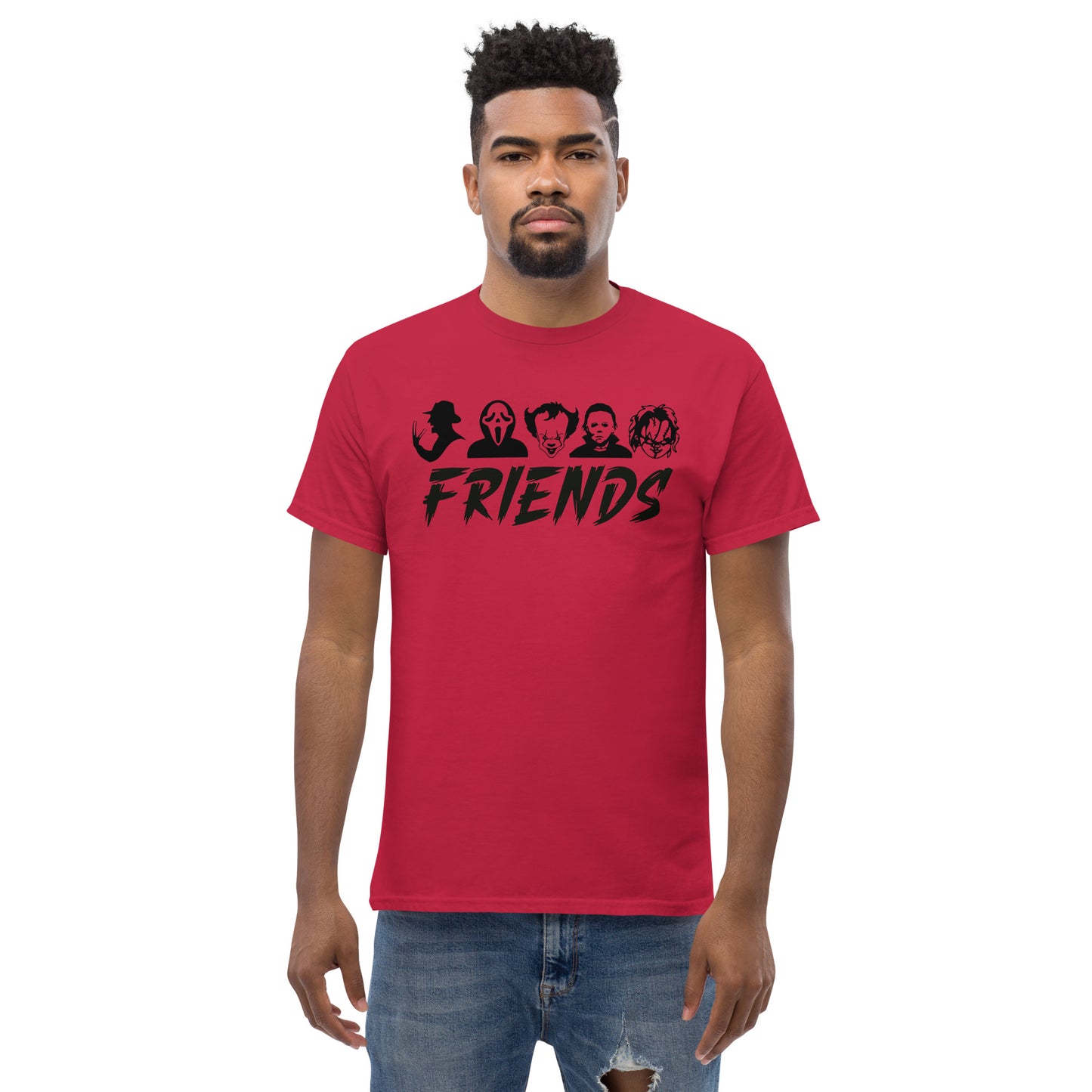 Friends, Jason, Chucky, Ghostface, Pennywise, It, Funny Halloween T-Shirt, Halloween Tee