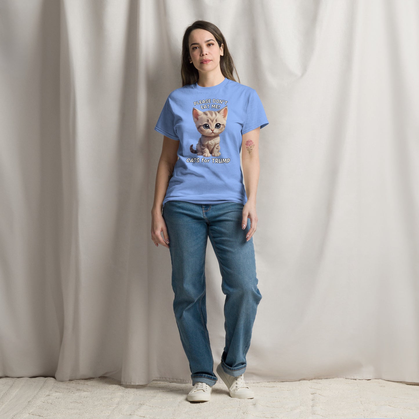 Cats For Trump T-Shirt, They're Eating Cats, Please Don't Eat Me, Cute Cat Tee-shirt, Ironic T Shirt, Sarcastic Shirt, US Election 24