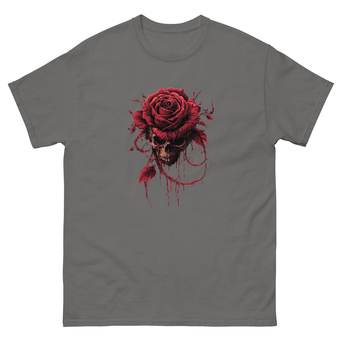 Skull And Rose T-Shirt, Halloween Shirt, Halloween Tee