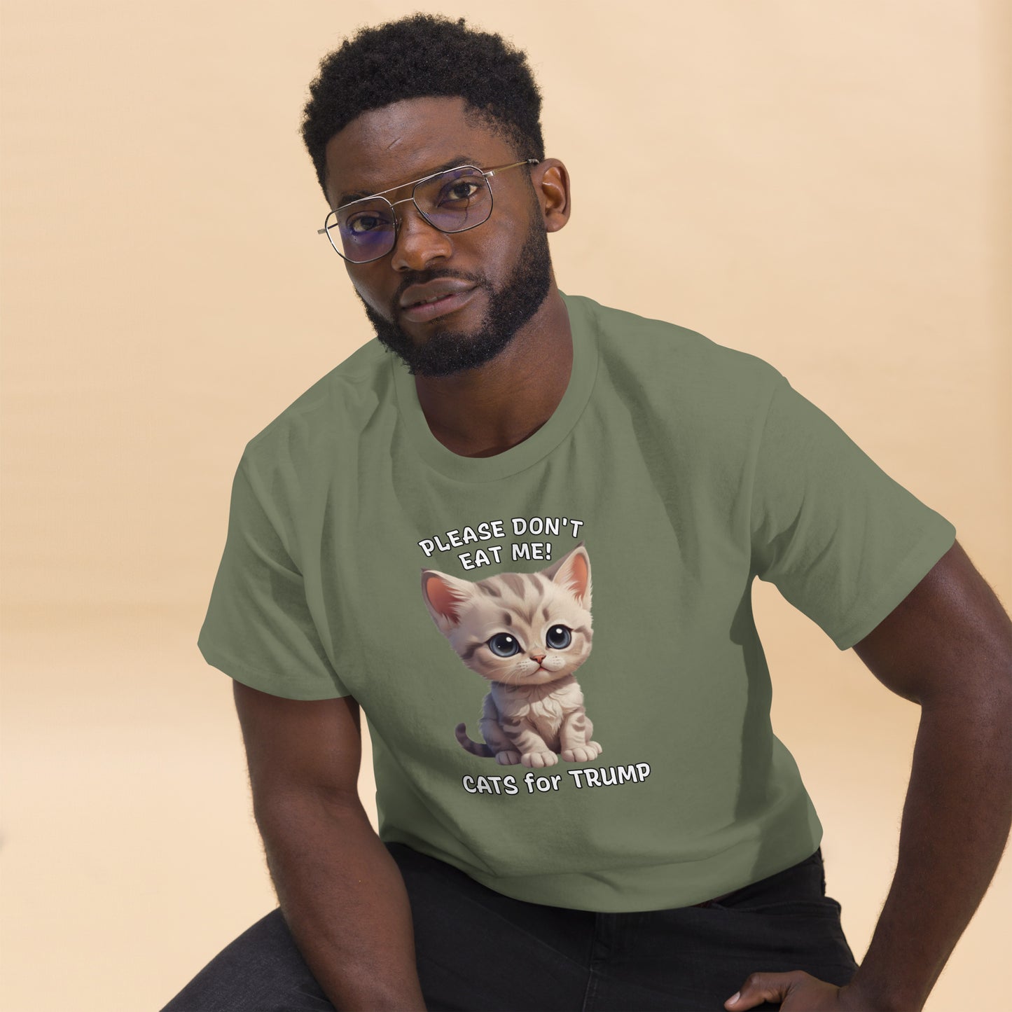 Cats For Trump T-Shirt, They're Eating Cats, Please Don't Eat Me, Cute Cat Tee-shirt, Ironic T Shirt, Sarcastic Shirt, US Election 24