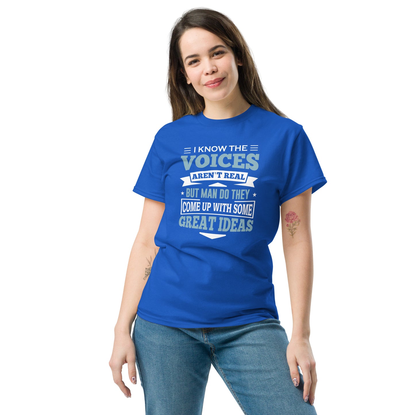 I Know The Voices Aren't Real - Unisex classic tee