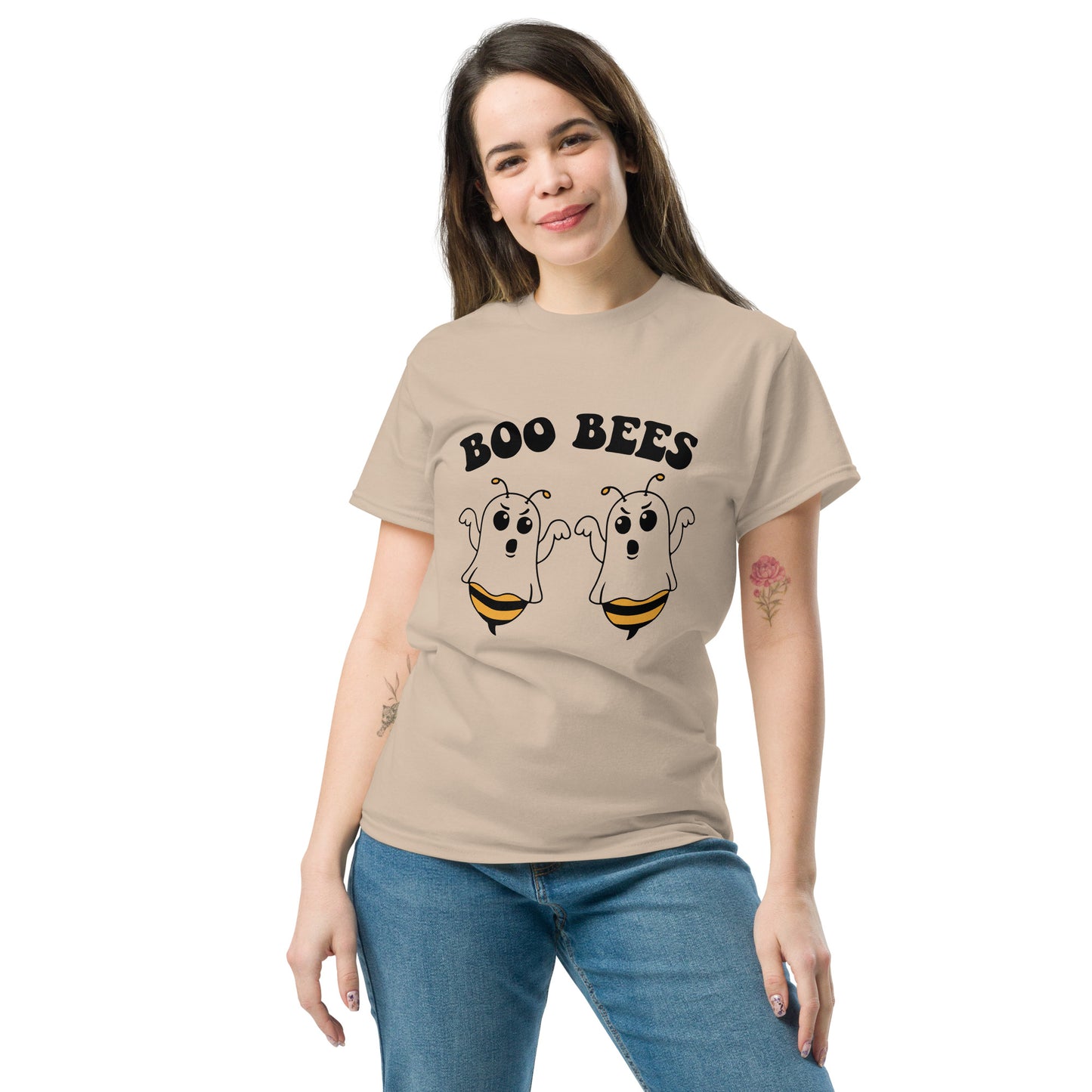 Boo Bees - Funny Halloween T-Shirt, Irreverent Shirt, Ironic T Shirt, Sarcastic Tee-Shirt, Witty Shirt, Halloween Tee